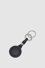 Back product shot of the Oroton Larsen Air Tag Keychain in NIGHT SKY and Premium pebble leather for Men .