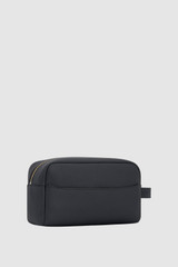 Back product shot of the Oroton Larsen Wetpack in NIGHT SKY and Premium pebble leather for Men .