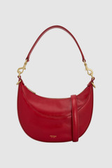 Front product shot of the Oroton Florence Small Shoulder Bag in LAVA and Premium crackle leather for Women .