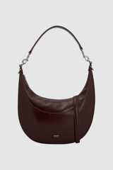 Front product shot of the Oroton Florence Medium Hobo in COPPER and Premium crackle leather for Women .