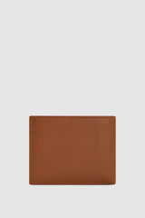 Back product shot of the Oroton Jessie 12 Credit Card Wallet in COGNAC and Premium veg tanned leather for Men .