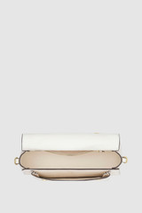 Internal product shot of the Oroton Dylan Day Bag in CREAM and Premium pebble leather for Women .