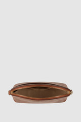 Internal product shot of the Oroton Inez Slim Crossbody in Cognac and Shiny Soft Saffiano for Women .