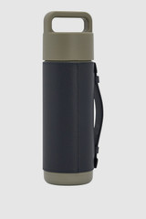 Back product shot of the Oroton Frank Green x Oroton Grip Lid 595ML Bottle in Grey Goose and Premium pebble leather for Men .