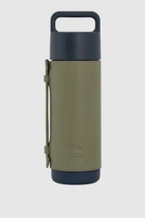 Front product shot of the Oroton Frank Green x Oroton Grip Lid 595ML Bottle in Night Sky and Premium pebble leather for Men .
