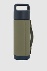 Back product shot of the Oroton Frank Green x Oroton Grip Lid 595ML Bottle in Night Sky and Premium pebble leather for Men .