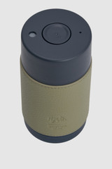 Internal product shot of the Oroton Frank Green x Oroton Mens 355ML Cup in Night Sky and Premium pebble leather for Men .