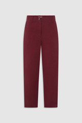 Front product shot of the Oroton Arlo Carpenter Chino in Rouge and 100% cotton fabric for Women .
