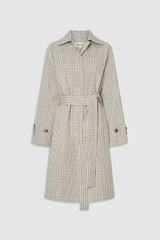 Front product shot of the Oroton Check Mac in Calico and 100% cotton fabric for Women . IP:1