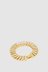 Detail product shot of the Oroton Eden Bracelet in Clear/Worn Gold and Premium brass material for Women .