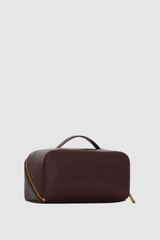 Back product shot of the Oroton Fife Medium Beauty Case in Copper and Premium smooth leather for Women .