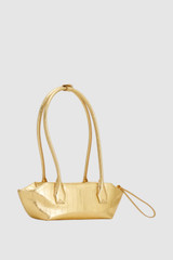 Back product shot of the Oroton Breeze Baguette in Gold and Premium smooth leather for Women .
