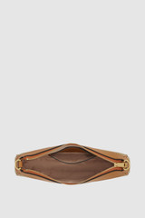 Internal product shot of the Oroton Harvey Signature Mini Baguette in Stone/Tan and Nylon canvas base cloth material with PVC coating (70% PVC, 30% polyester) for Women .