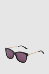 Front product shot of the Oroton Lucia Sunglasses in Black/Gold and Acetate material for Women .
