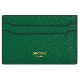 Front product shot of the Oroton Iris Credit Card Sleeve in Crocodile and Premium pebble leather for Women .