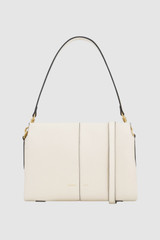 Front product shot of the Oroton Dorit Small Day Bag in Cream and Premium pebble leather  for Women .