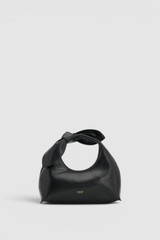 Front product shot of the Oroton Myrtle Mini Bag in Black and Premium smooth leather for Women .