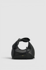 Front product shot of the Oroton Myrtle Mini Bag in Black and Premium smooth leather for Women .