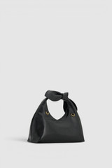 Back product shot of the Oroton Myrtle Mini Bag in Black and Premium smooth leather for Women .