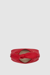 Internal product shot of the Oroton Myrtle Mini Bag in Market Red and Premium smooth leather for Women .