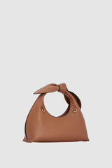 Back product shot of the Oroton Myrtle Mini Bag in Cognac and Premium smooth leather for Women .