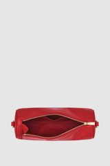 Internal product shot of the Oroton Romy Barrel Bag in Market Red and Premium smooth leather for Women .