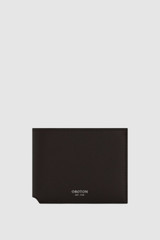Front product shot of the Oroton Larsen Bifold Wallet in Dark Chocolate and Premium smooth leather for Men .