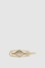 Internal product shot of the Oroton Cinder Mini Baguette in Honey Peach and Crackle leather exterior for Women .