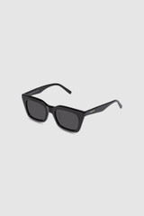 Front product shot of the Oroton Astrid Sunglasses in Black and Acetate material for Women .