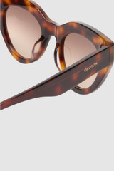 Front product shot of the Oroton Dallas Sunglasses in Toffee and Premium acetate material for Women .