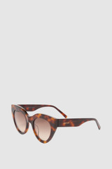 Front product shot of the Oroton Dallas Sunglasses in Toffee and Premium acetate material for Women .