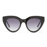 Front product shot of the Oroton Dallas Sunglasses in Black and Acetate for Women