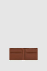 Internal product shot of the Oroton Jessie 8 Credit Card Wallet in COGNAC and  Veg tanned leather for Men .