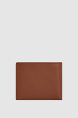Back product shot of the Oroton Jessie 8 Credit Card Wallet in COGNAC and  Veg tanned leather for Men .