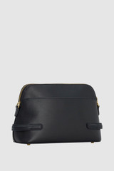 Back product shot of the Oroton Grace Crossbody in Black and Premium Saffiano leather body for Women .