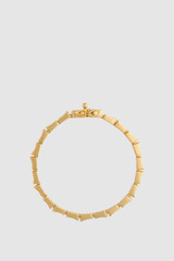 Front product shot of the Oroton Chloe Fine Bracelet in Worn Gold and 14k yellow gold-plated brass with Oroton’s signature soft-burnished finish for Women .