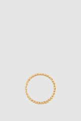 Detail product shot of the Oroton Wicker Ring in Gold and 14k yellow gold-plated brass for Women .