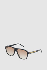 Front product shot of the Oroton Rogue Sunglasses in Black and Made from Acetate material for Women .