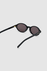 Detail product shot of the Oroton Juno Sunglasses in Black and Made from Acetate material for Women .