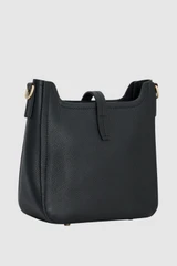 Back product shot of the Oroton Dylan Small Bucket in Black and Premium pebble leather for Women .