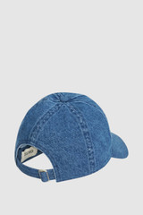 Back product shot of the Oroton Denim Cap in Denim and 100% cotton for Women .