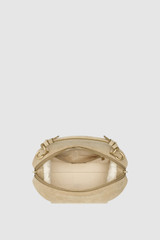 Internal product shot of the Oroton Mica Suede Bowler in Caper and Premium suede leather for Women .