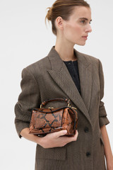 Mica Mini Bowler - Copper Snake | Oroton