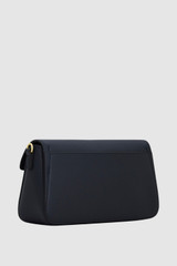 Back product shot of the Oroton Dylan Day Bag in Dark Navy and Premium pebble leather for Women .