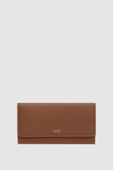 Front product shot of the Oroton Margot Wallet & Pouch in Whiskey and Pebble leather for Women .