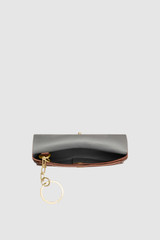 Internal product shot of the Oroton Margot Keyring Pouch in Whiskey and Pebble leather for Women .