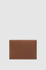 Back product shot of the Oroton Margot Keyring Pouch in Whiskey and Pebble leather for Women .