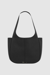 Front product shot of the Oroton Emilia Tote in Black and Premium pebble leather for Women .