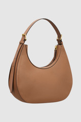 Back product shot of the Oroton Dylan Hobo in Tan and Premium pebble leather for Women .