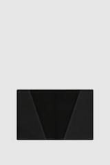 Internal product shot of the Oroton Eve Passport Cover in Black and Pebble leather for Women .